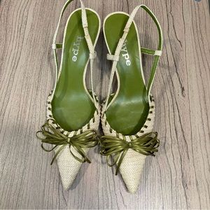 HYPE slingback kitten heels